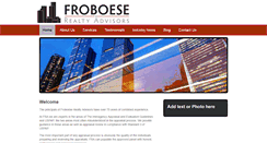 Desktop Screenshot of froboeserealtyadvisors.com